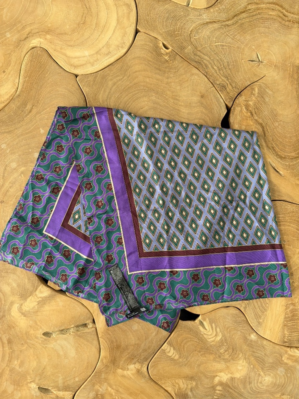 Zara silk scarf big